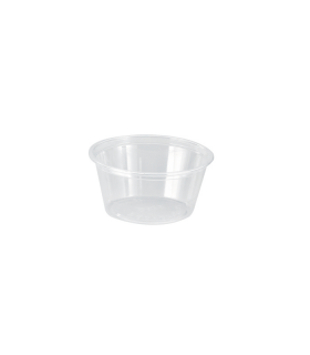 Pot plastique PET transparent  H33mm 100ml