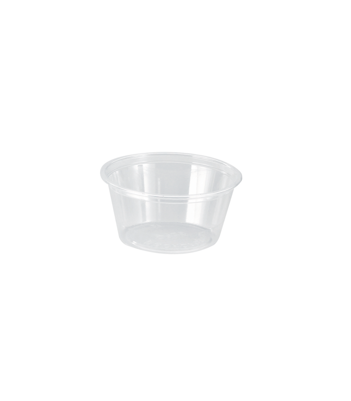 Pot plastique PET transparent  H33mm 100ml