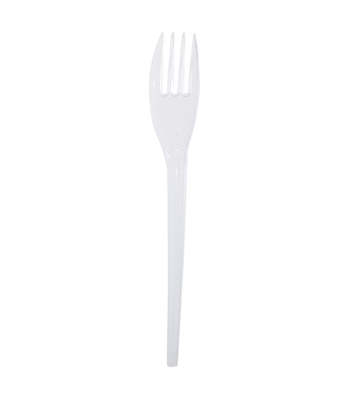 Fourchette plastique PS transparente 152