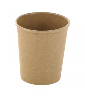 Pot carton kraft brun chaud et froid   H65mm 120ml - 1000Pcs