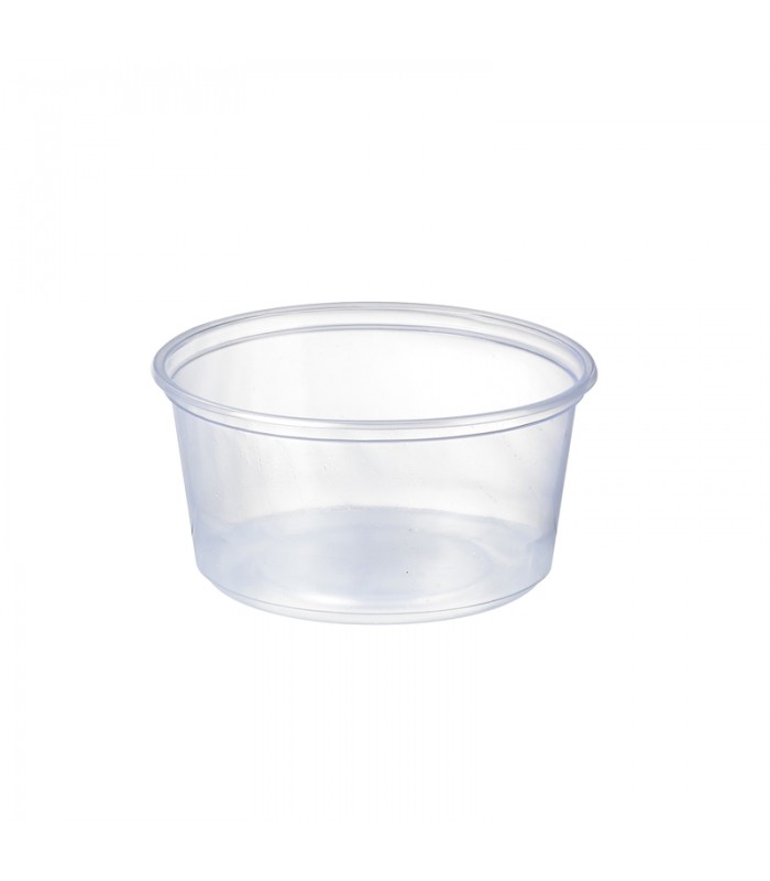 Pot Deli rond PP transparent   H40mm 250ml -...