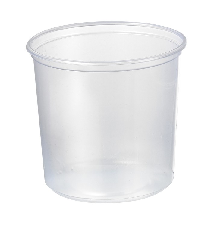 Pot Deli rond PP transparent   H105mm 750ml - 500Pcs