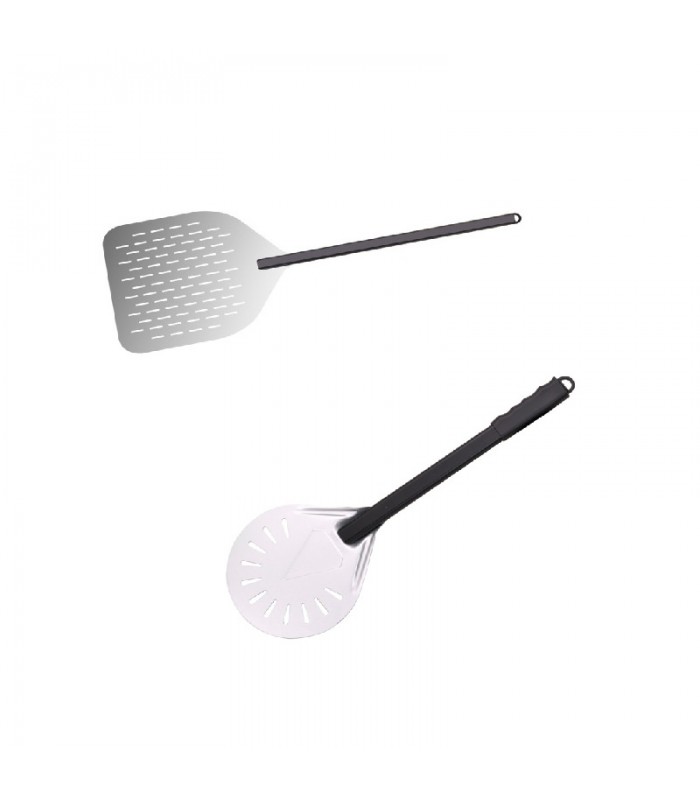 2 Pelles pizza perforées en aluminium pelle à enfourner et pelle à retourner 355x406mm -1Pcs