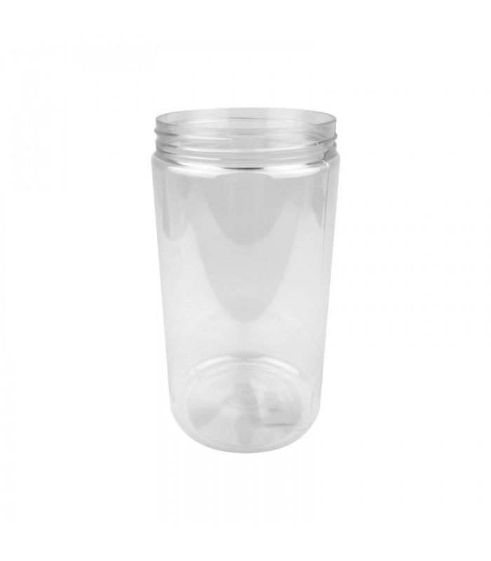 Bocal Bokotwist en plastique PET réutilisable  H167mm 1000ml - 80Pcs